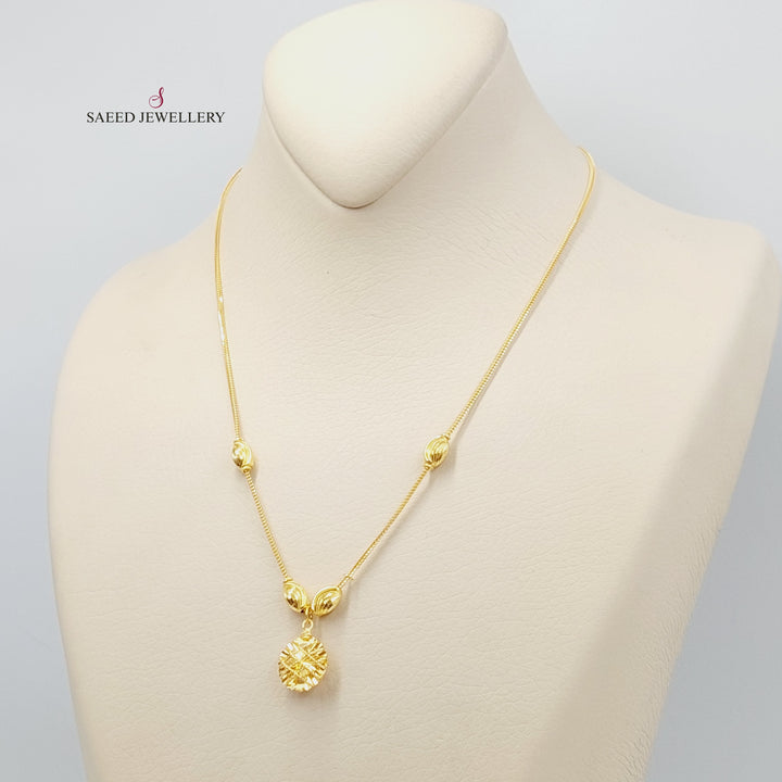 21K Gold Kuwaiti Necklace by Saeed Jewelry - Image 11