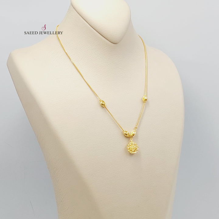 21K Gold Kuwaiti Necklace by Saeed Jewelry - Image 17