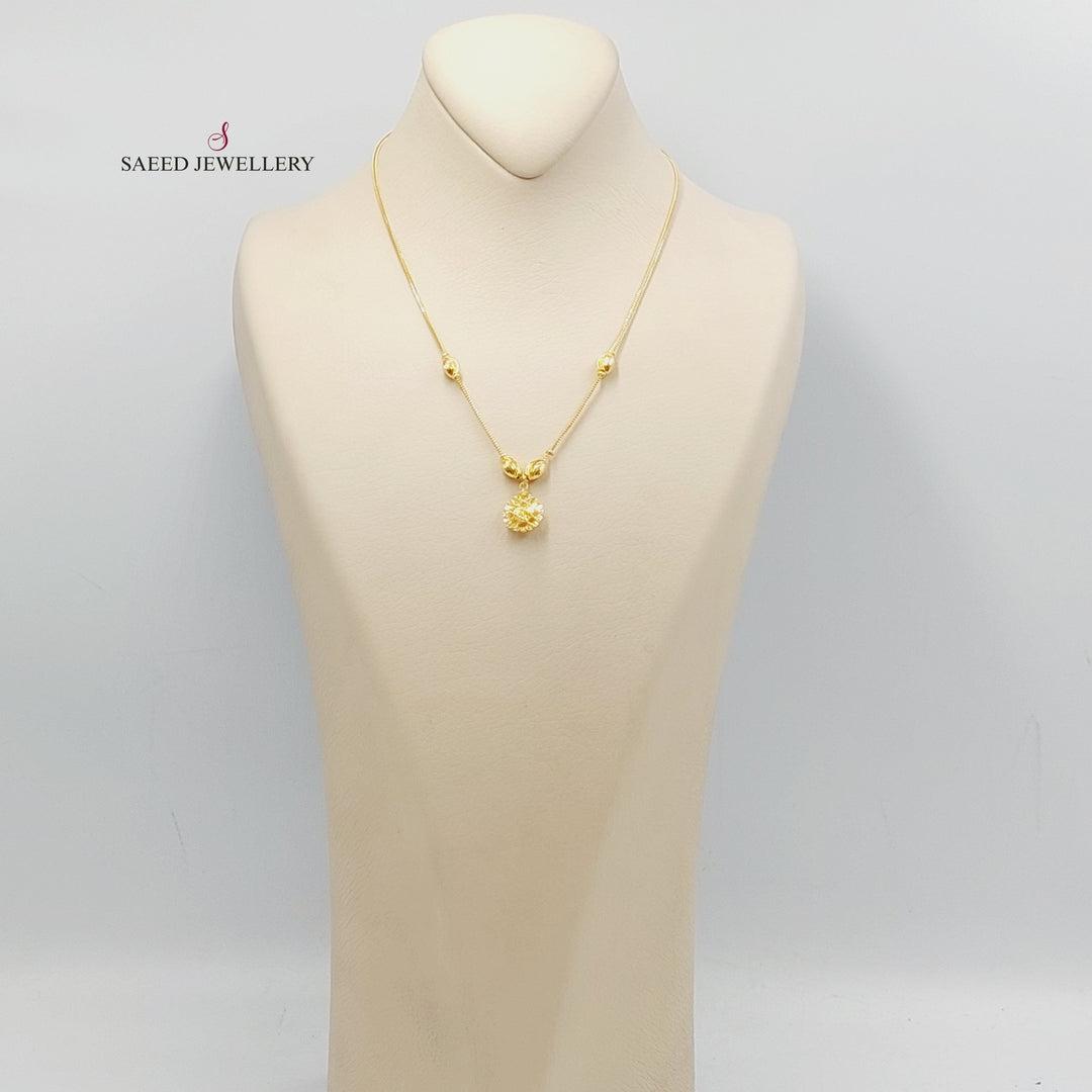 21K Gold Kuwaiti Necklace by Saeed Jewelry - Image 18