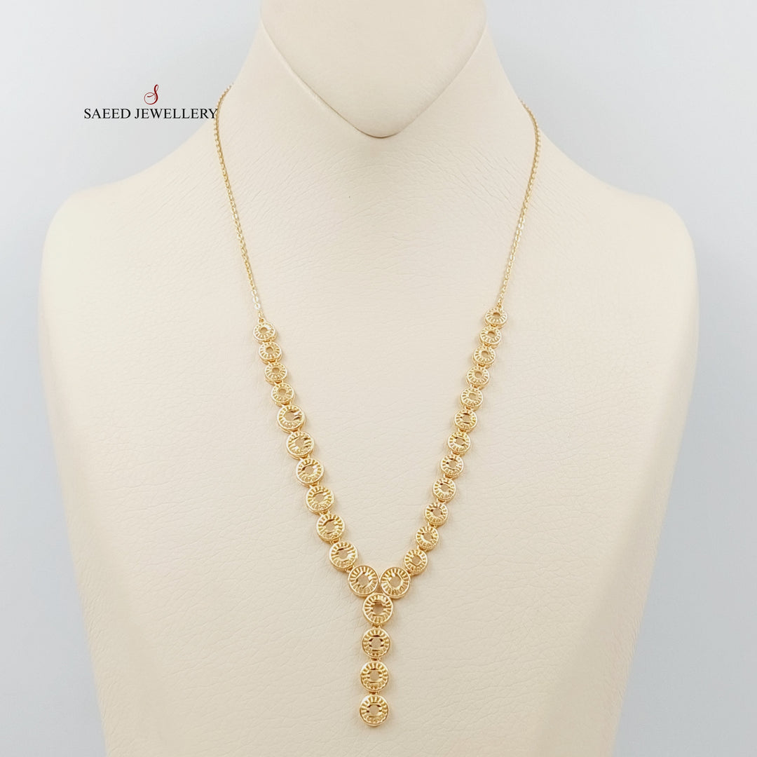 21K Gold Kuwaiti Necklace by Saeed Jewelry - Image 1