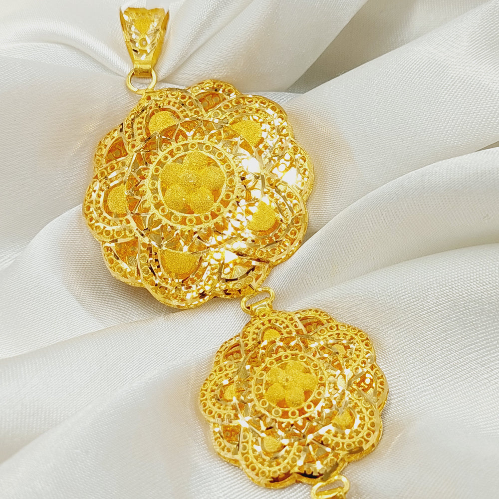 21K Gold Kuwaiti Pendant by Saeed Jewelry - Image 2