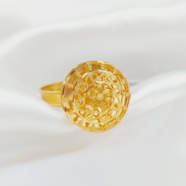 21K Gold Kuwaiti Ring by Saeed Jewelry - Image 2