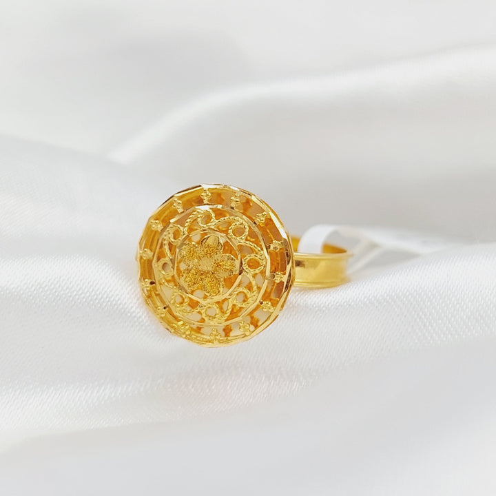 21K Gold Kuwaiti Ring by Saeed Jewelry - Image 3