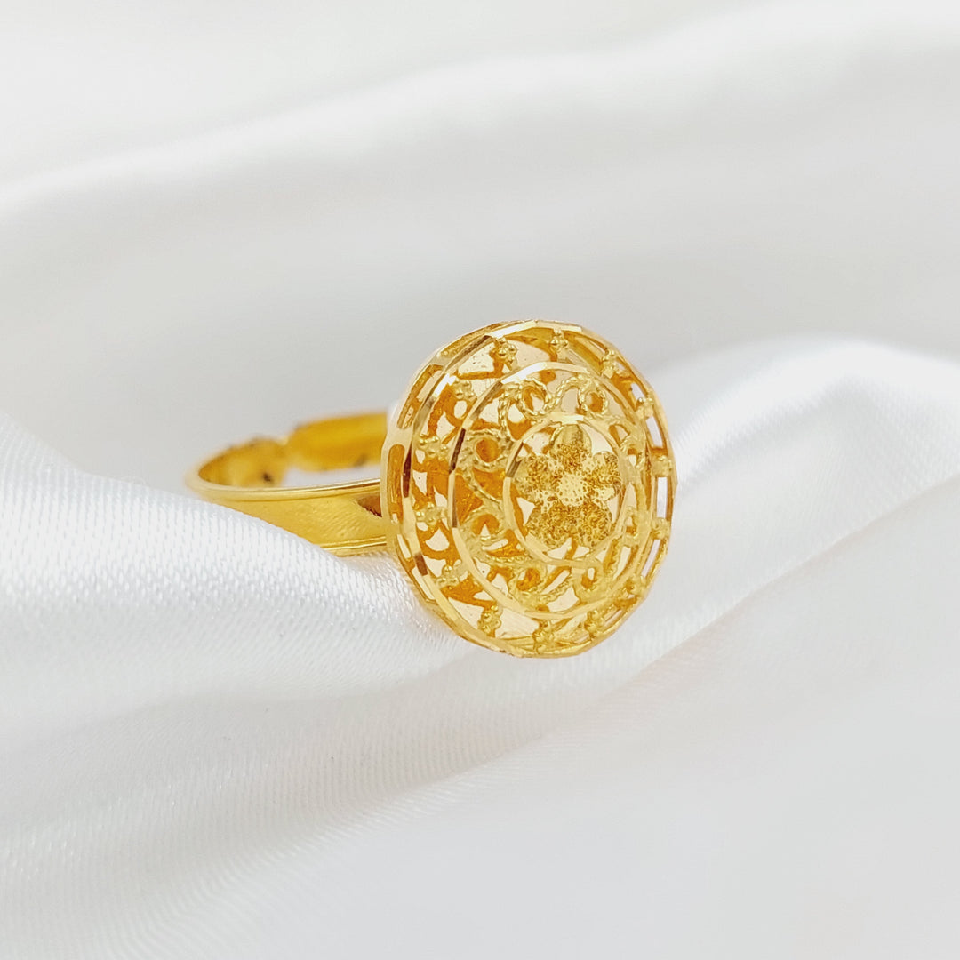 21K Gold Kuwaiti Ring by Saeed Jewelry - Image 1