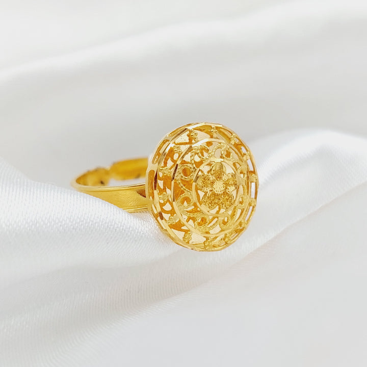 21K Gold Kuwaiti Ring by Saeed Jewelry - Image 1