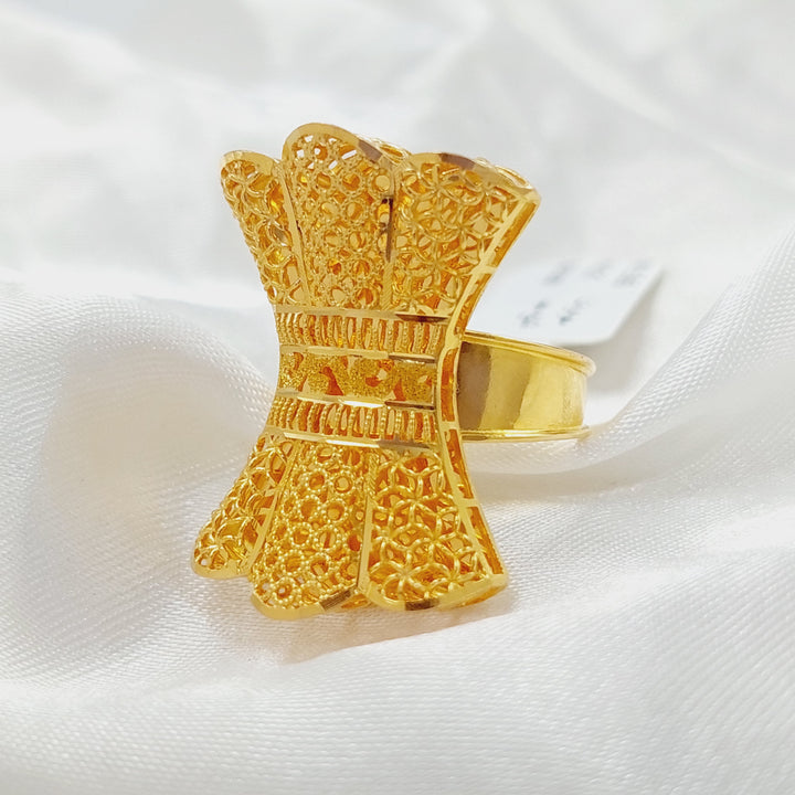 21K Gold Kuwaiti Ring by Saeed Jewelry - Image 1