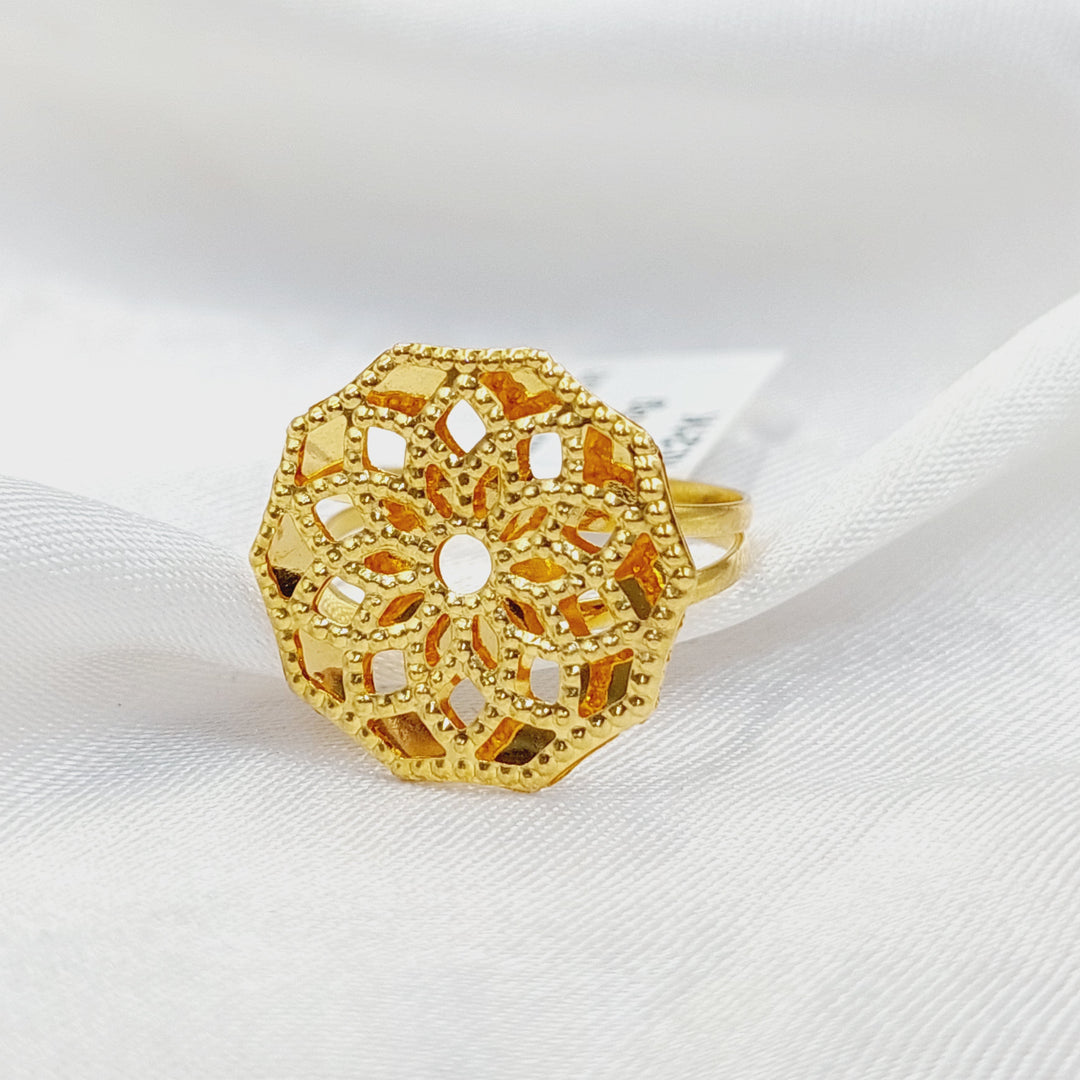 21K Gold Kuwaiti Ring by Saeed Jewelry - Image 2