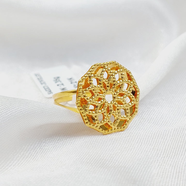 21K Gold Kuwaiti Ring by Saeed Jewelry - Image 4