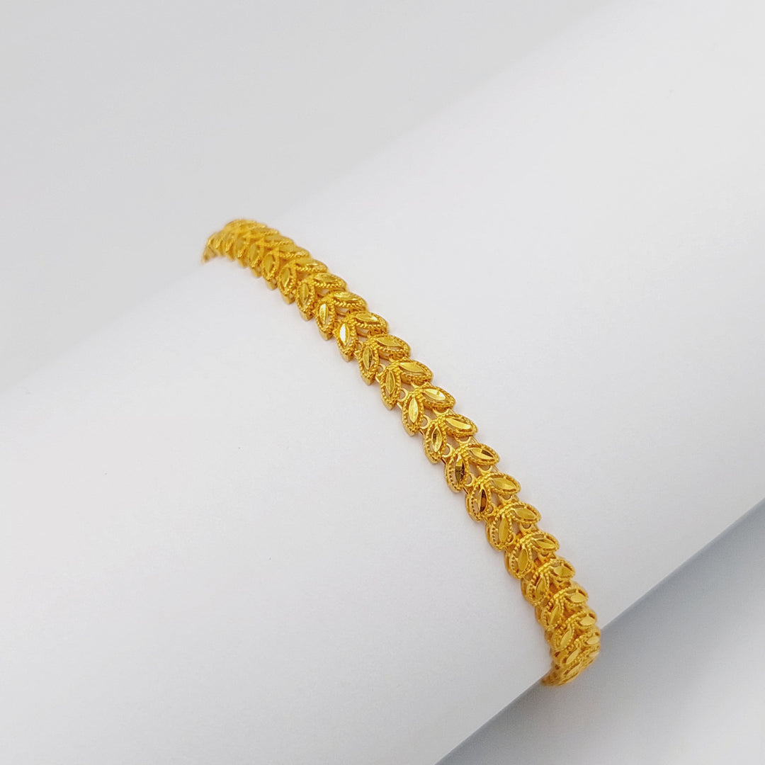 21K Gold Leaf Bracelet by Saeed Jewelry - Image 1