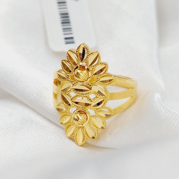 21K Gold Leaf Ring by Saeed Jewelry - Image 3