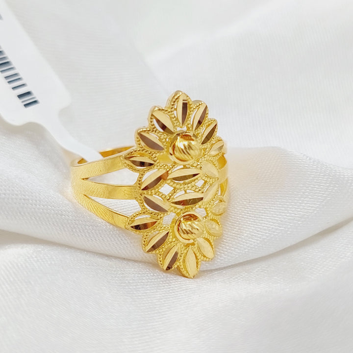 21K Gold Leaf Ring by Saeed Jewelry - Image 12