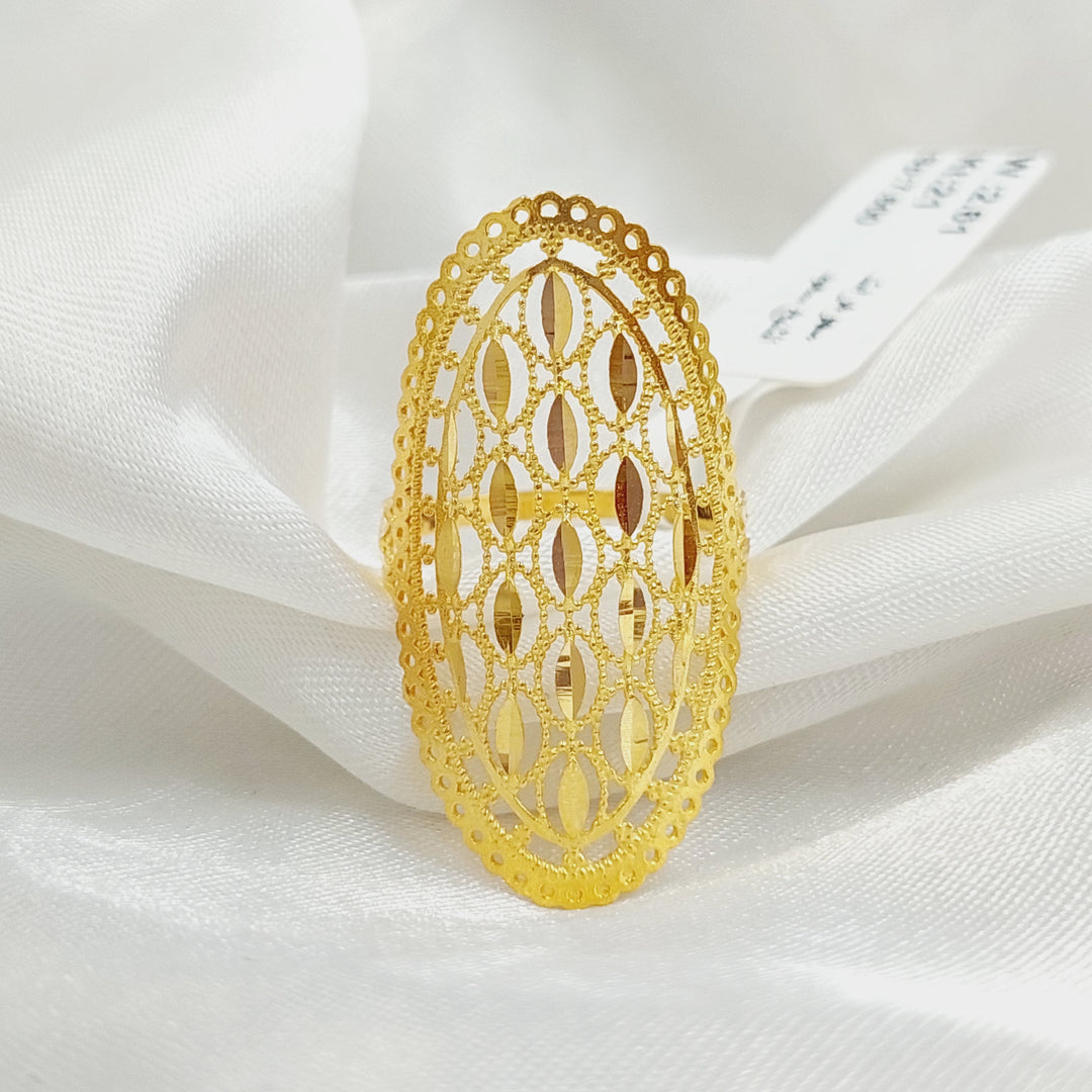 21K Gold Leaf Ring by Saeed Jewelry - Image 1