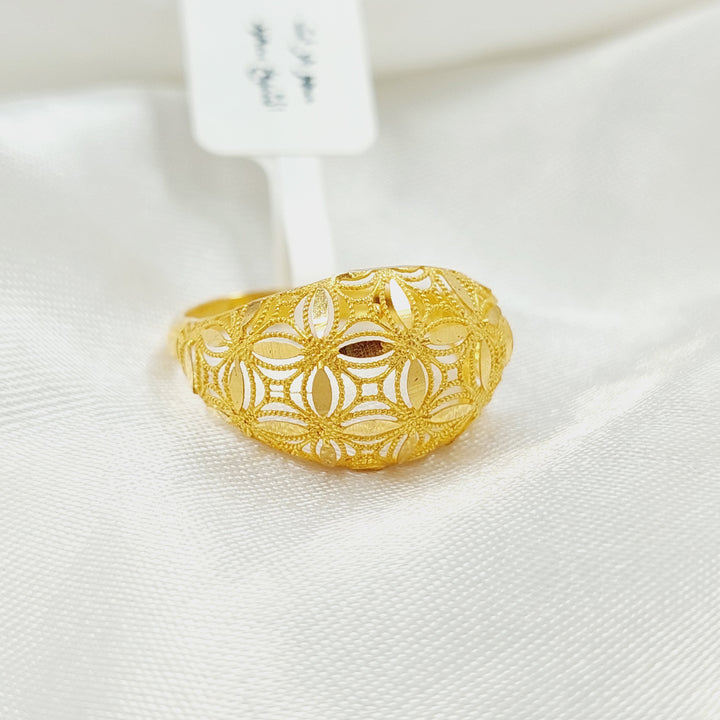 21K Gold Leaf Ring by Saeed Jewelry - Image 1