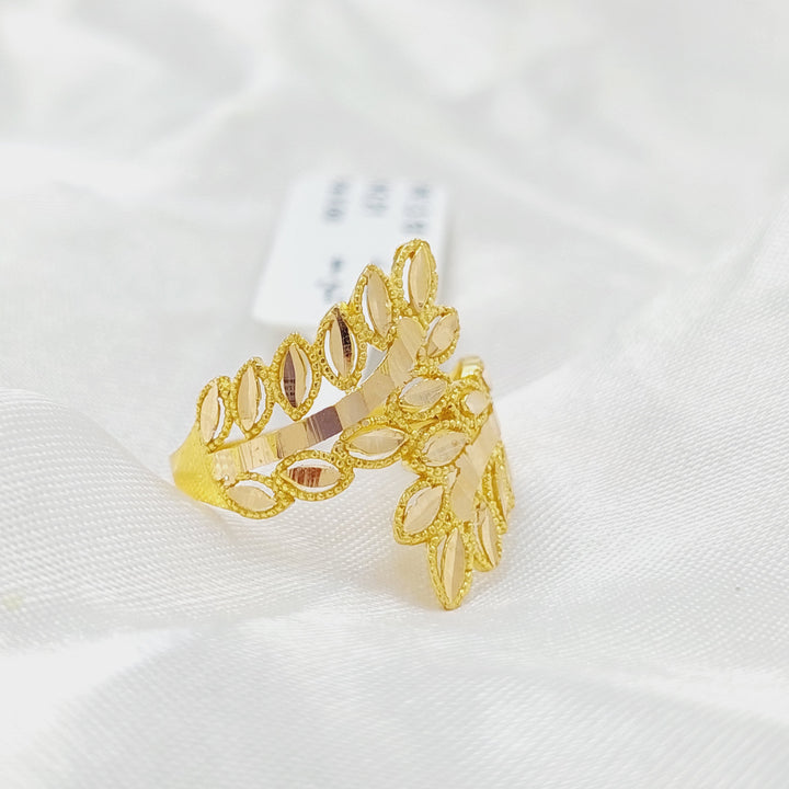 21K Gold Leaf Ring by Saeed Jewelry - Image 7