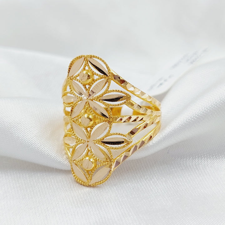 21K Gold Leaf Ring by Saeed Jewelry - Image 2