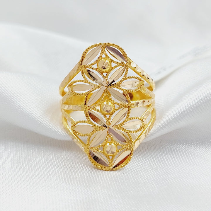 21K Gold Leaf Ring by Saeed Jewelry - Image 1