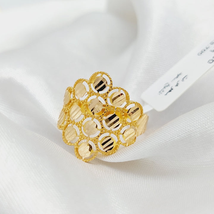 21K Gold Leaf Ring by Saeed Jewelry - Image 3