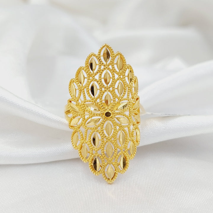 21K Gold Leaf Ring by Saeed Jewelry - Image 1