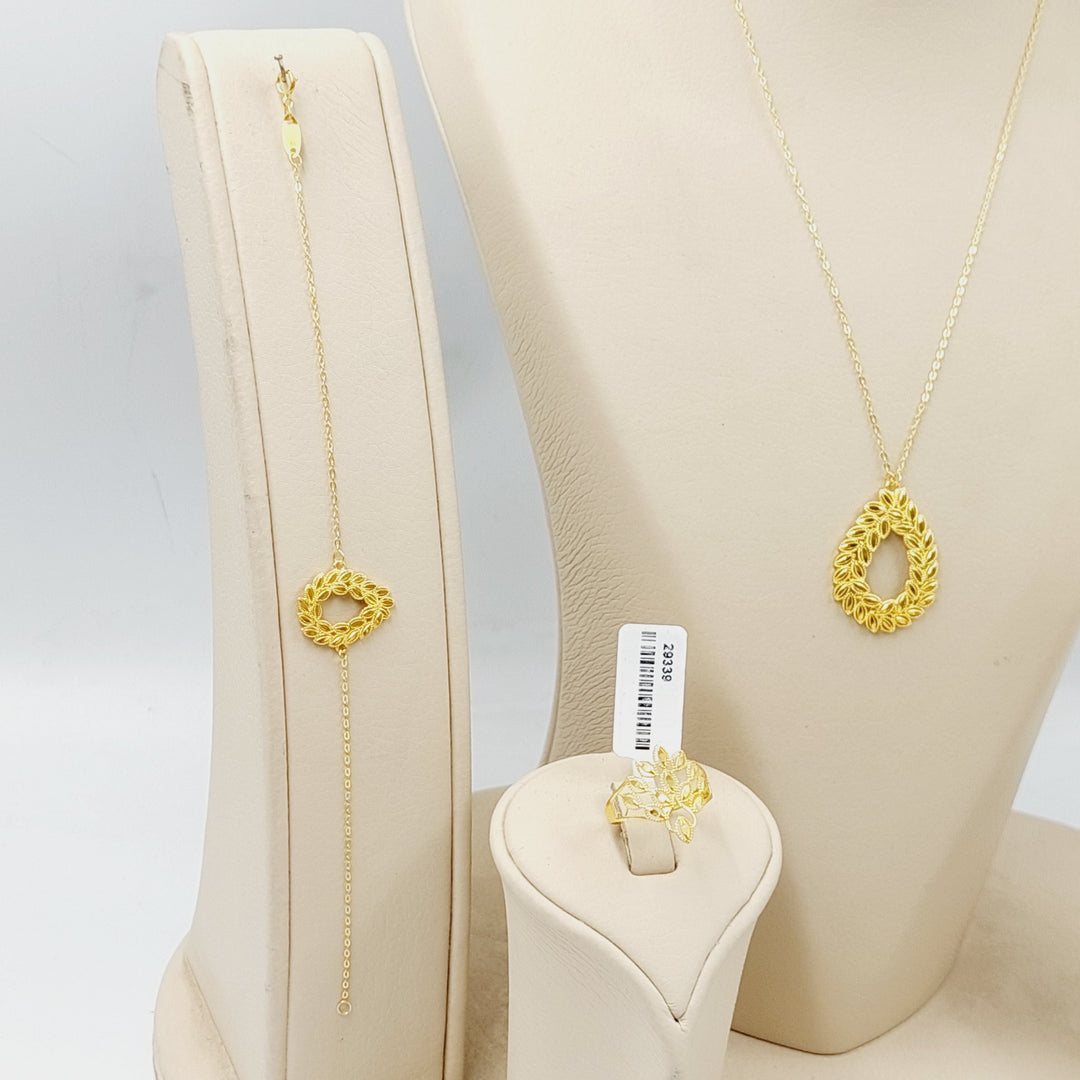 18K Gold Leaf Set by Saeed Jewelry - Image 10