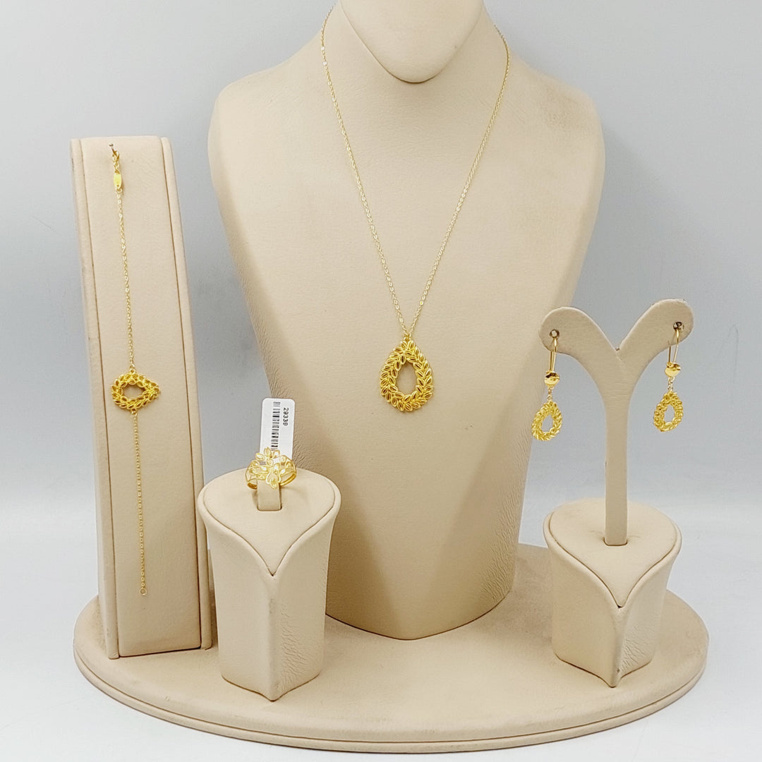 18K Gold Leaf Set by Saeed Jewelry - Image 1