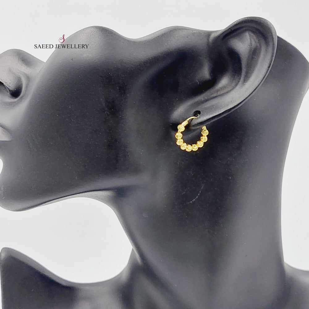 21K Gold Light Balls Earrings by Saeed Jewelry - Image 2