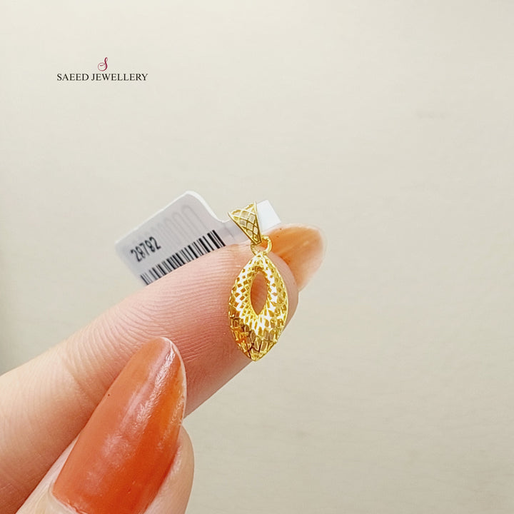 21K Gold Light Pendant by Saeed Jewelry - Image 2