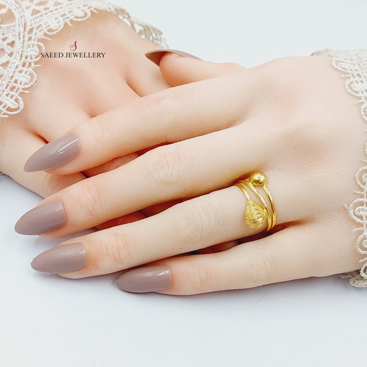 21K Gold Light Ring by Saeed Jewelry - Image 2