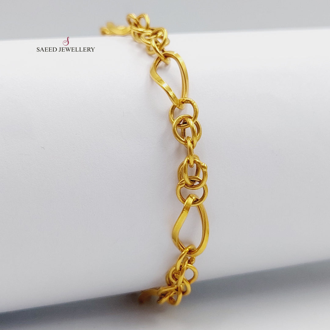  Gold Links Chain Bracelet by Saeed Jewelry - Image 1