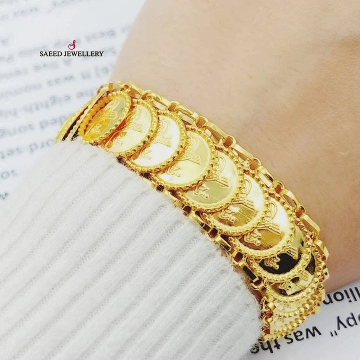 21K Gold Lirat Rashadi Bracelet by Saeed Jewelry - Image 3