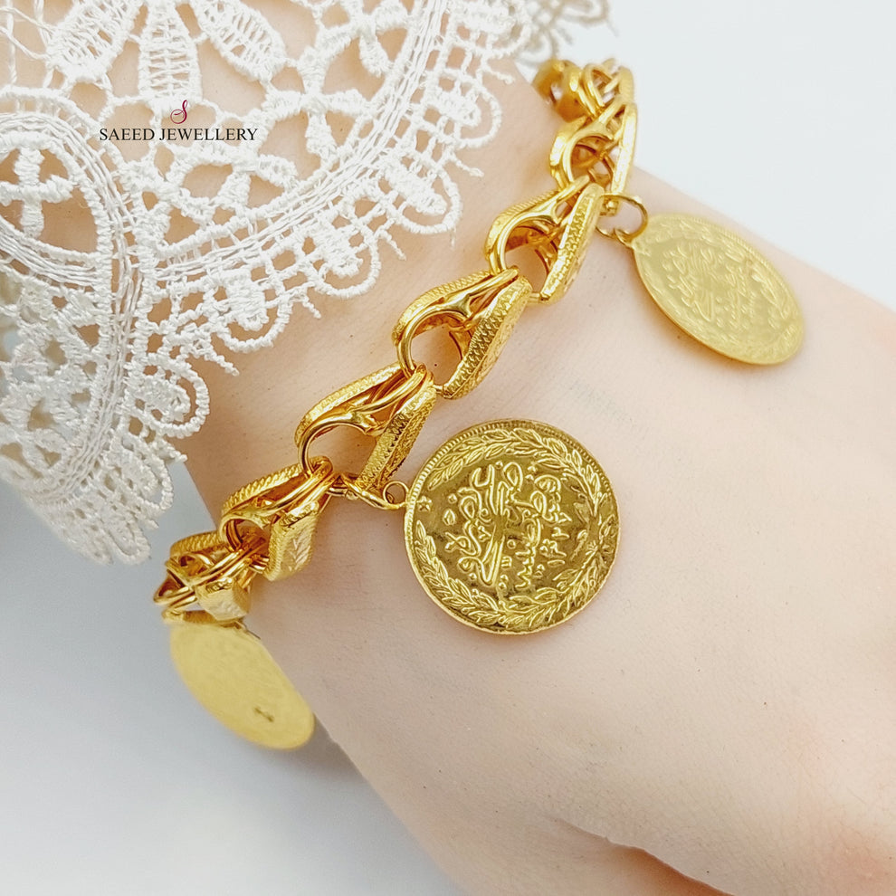 21K Gold Lirat Rashadi Bracelet by Saeed Jewelry - Image 3