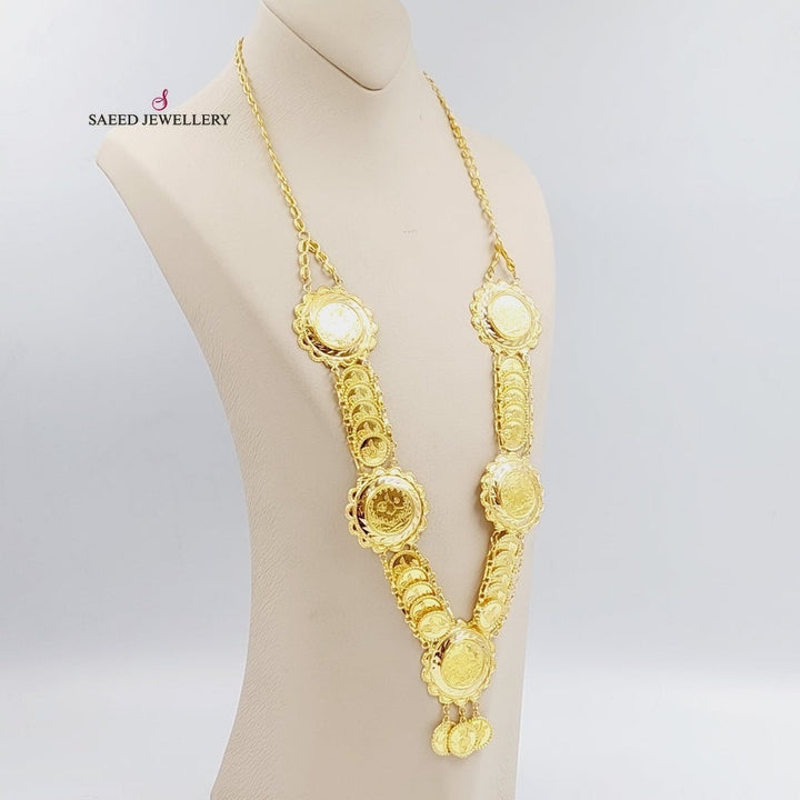 21K Gold Lirat Rashadi Necklace by Saeed Jewelry - Image 3