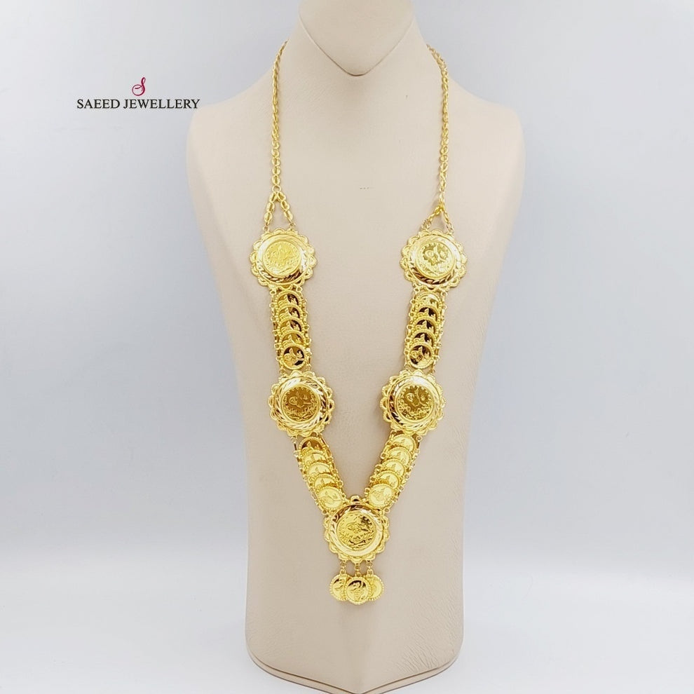 21K Gold Lirat Rashadi Necklace by Saeed Jewelry - Image 5