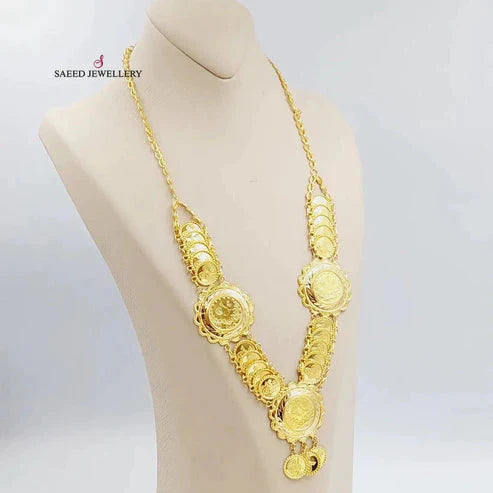 21K Gold Lirat Rashadi Necklace by Saeed Jewelry - Image 1