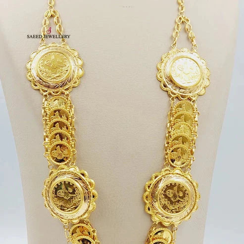 21K Gold Lirat Rashadi Necklace by Saeed Jewelry - Image 3