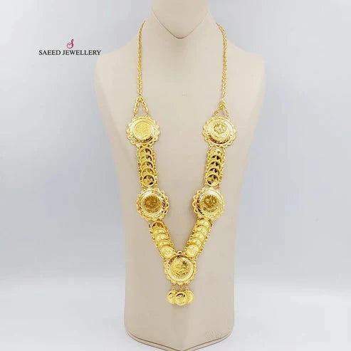 21K Gold Lirat Rashadi Necklace by Saeed Jewelry - Image 7