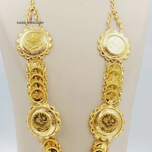 21K Gold Lirat Rashadi Necklace by Saeed Jewelry - Image 4