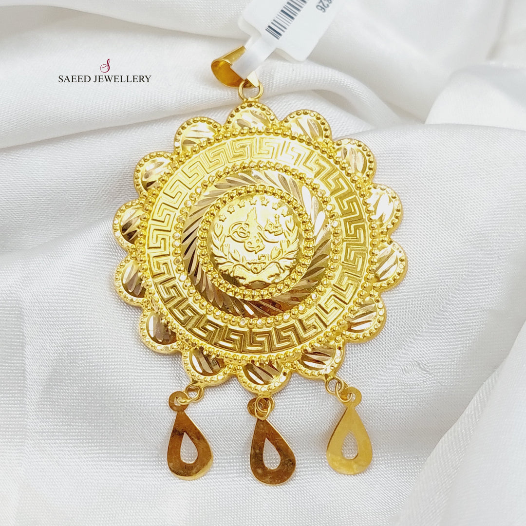 21K Gold Lirat Rashadi Pendant by Saeed Jewelry - Image 1