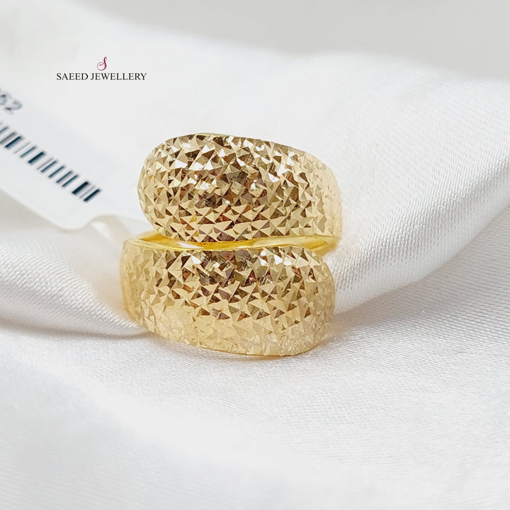 21K Gold Luxury CNC Ring by Saeed Jewelry - Image 1