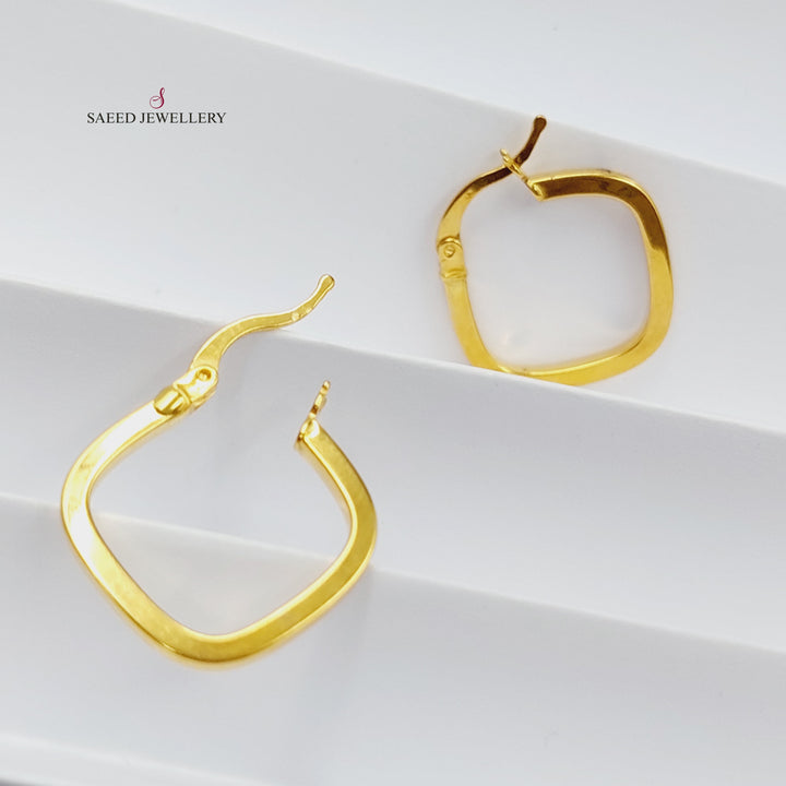 21K Gold Luxury Earrings by Saeed Jewelry - Image 4