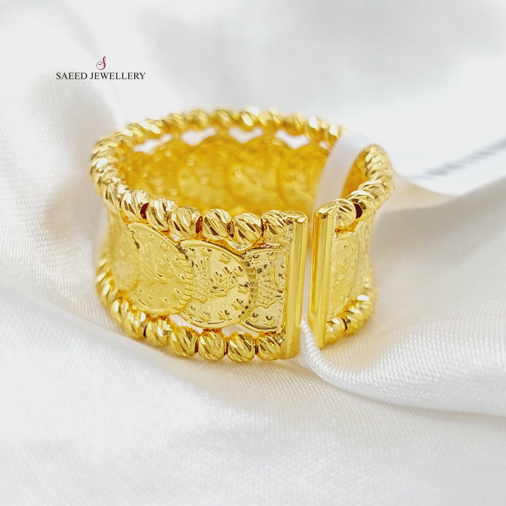 21K Gold Luxury Eighths Ring by Saeed Jewelry - Image 3