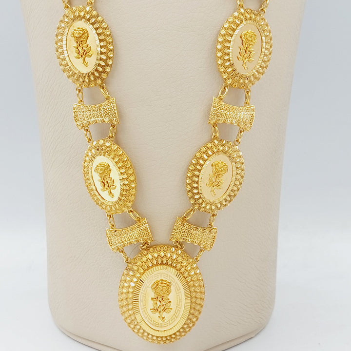 21K Gold Luxury Ounce Long Necklace by Saeed Jewelry - Image 10