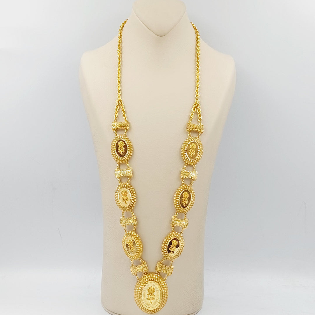 21K Gold Luxury Ounce Long Necklace by Saeed Jewelry - Image 1