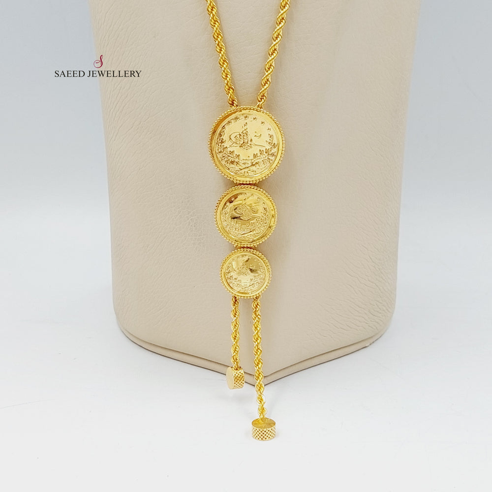 21K Gold Luxury Rashadi Necklace by Saeed Jewelry - Image 2