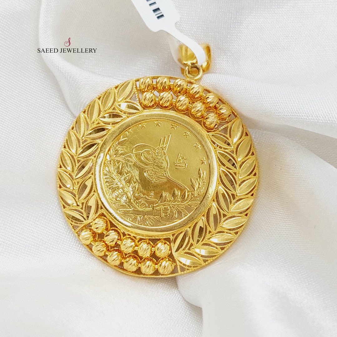 21K Gold Luxury Rashadi Pendant by Saeed Jewelry - Image 1