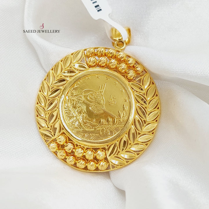 21K Gold Luxury Rashadi Pendant by Saeed Jewelry - Image 1