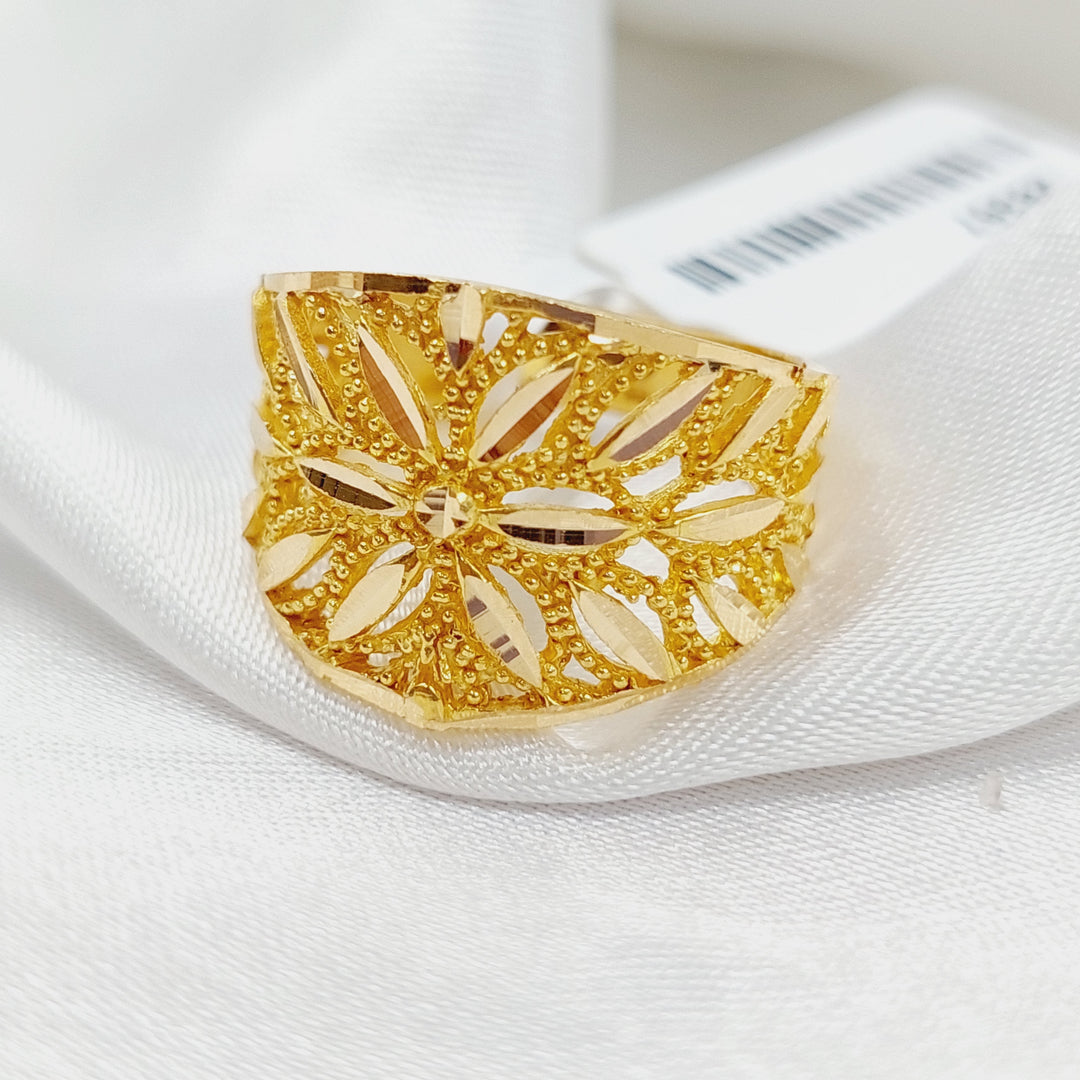 21K Gold Luxury Spike Ring by Saeed Jewelry - Image 2