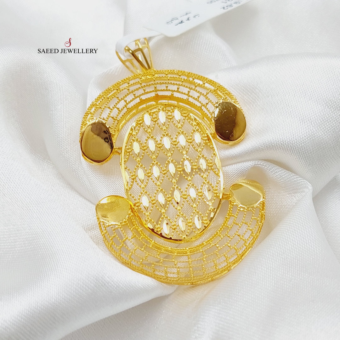 21K Gold Luxury Turkish Pendant by Saeed Jewelry - Image 5