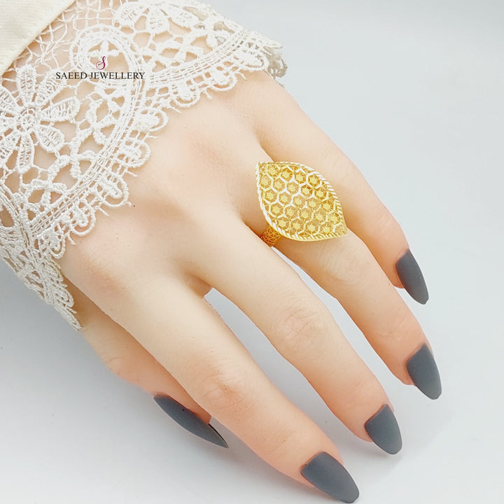 21K Gold Luxury Turkish Ring by Saeed Jewelry - Image 2