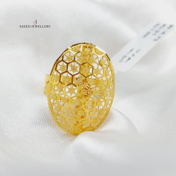 21K Gold Luxury Turkish Ring by Saeed Jewelry - Image 4