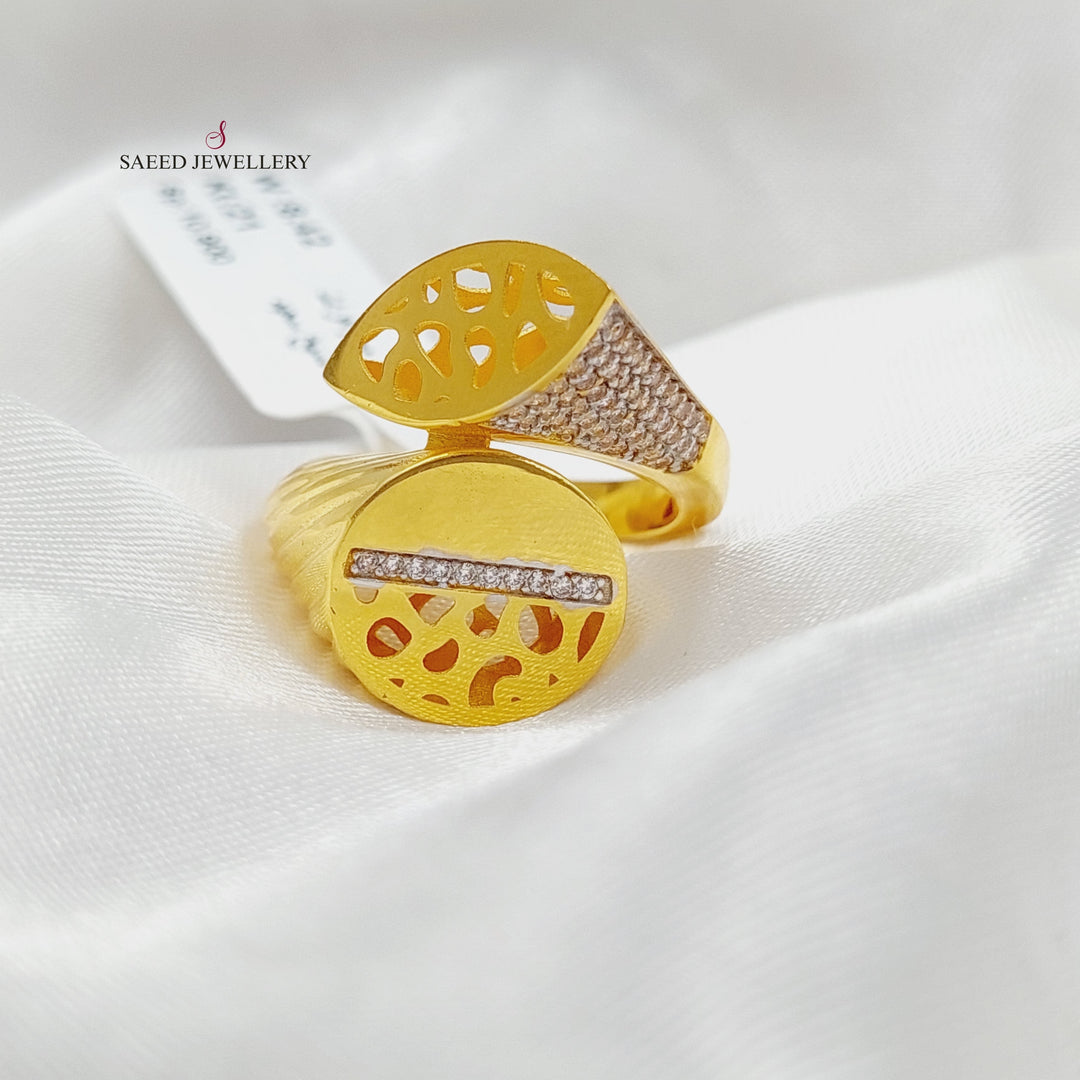 21K Gold Luxury Turkish Ring by Saeed Jewelry - Image 5